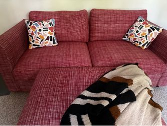 IKEA finnala love seat with pull out bed (queen) + ottoman