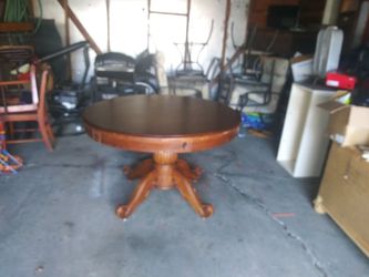 table with two chairs