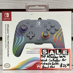 PDP Afterglow Wave Wired Controller For Nintendo Switch Brand New 