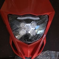 Dirt Bike Headlight LED, Motorcycle Head Light Kit Universal for Most Dirt Pit Bike Enduro CR CRF XR