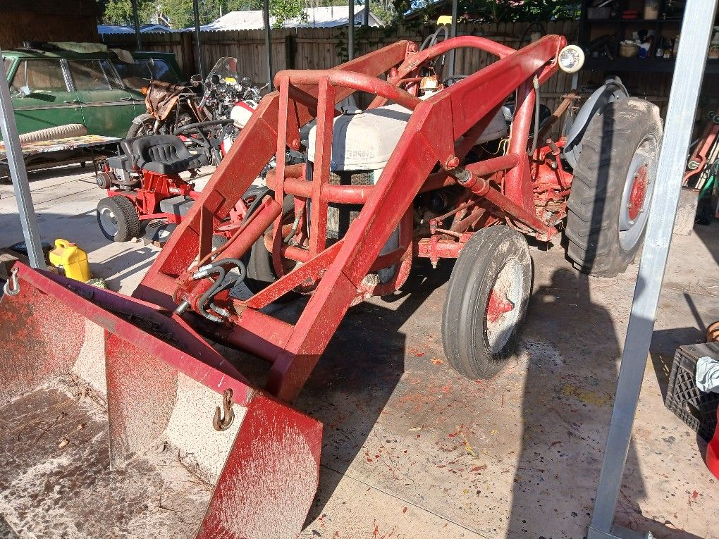 Ford 8N With Bucket And Rake