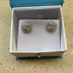 Genuine Custom Cut Diamond Studs