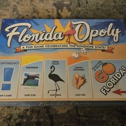 Florida-Opoly A Fun Game Celebrating The Sunshine State. New & Factory Sealed!