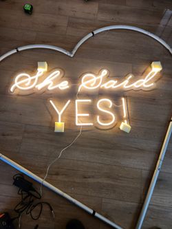 She Said YES! Neon sign 52"x42"