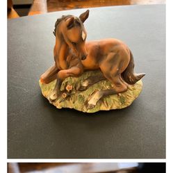 Vintage Masterpiece Porcelain Foal Figurine HOMCO 1982 Horse Colt
