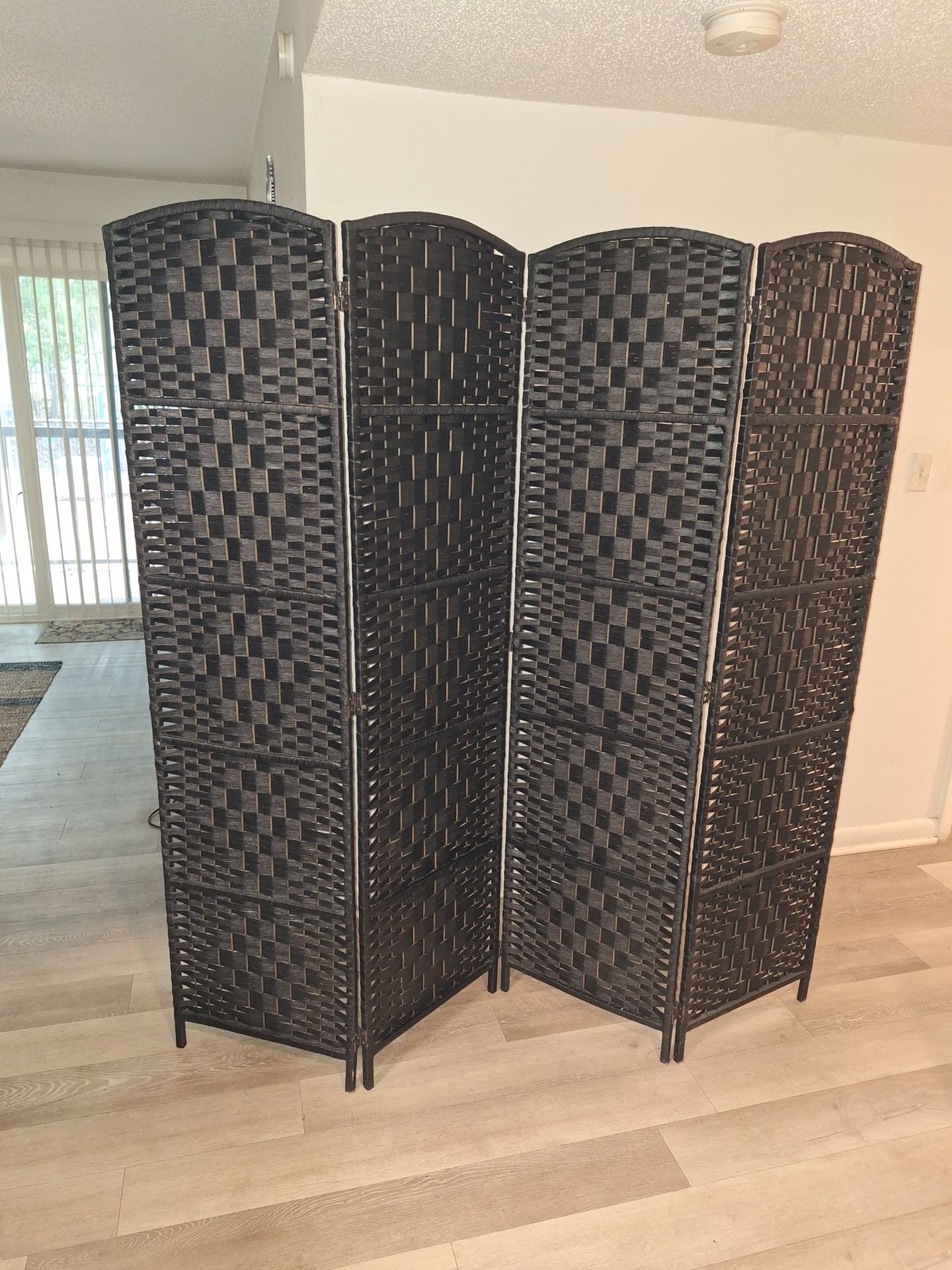 Black Room Divider , (4 Panels)
