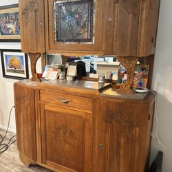 1920s French Buffet With Hutch
