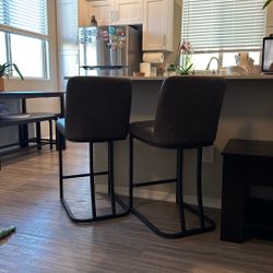 Gray Counter Top Bar stools