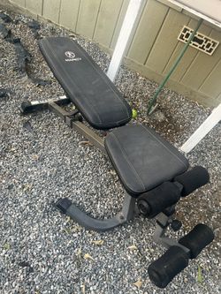 Marcy Bench And Metal Bar Rack