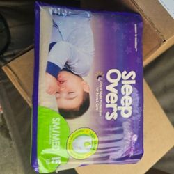 Box Diapers Sleep Overs 
