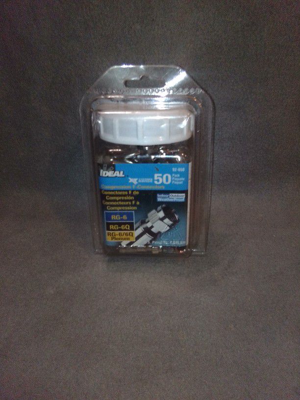 Compression F Connectors 50 Pack Brand New In Box