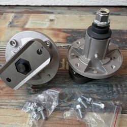 Henkeyi 2 Spindle Assembly GY20050 GY20785, 42'' Lawn Mower Deck Rebuild Kit Compatible with John Deere Models L100 L108 L110 L111 L118