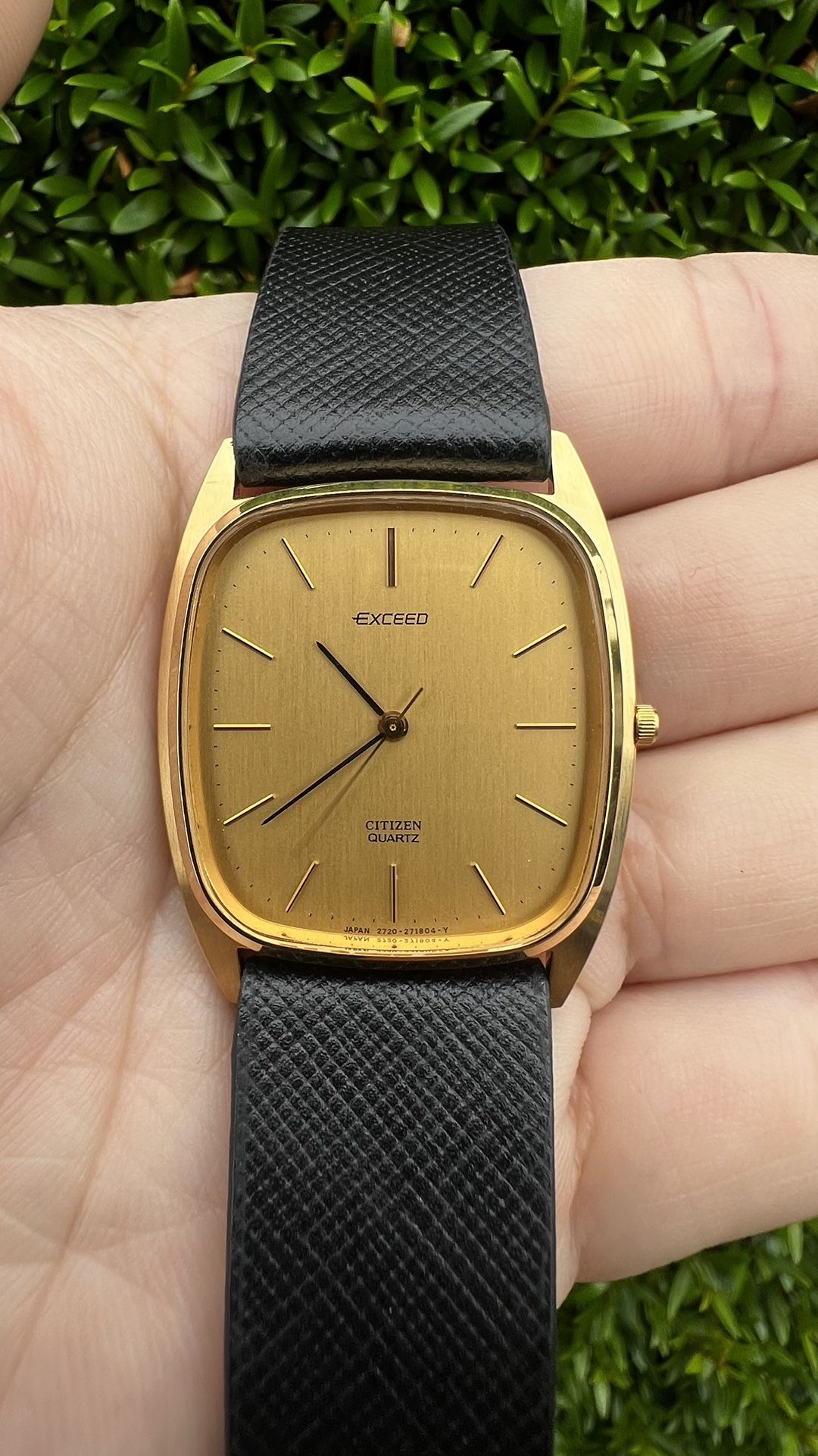 Citizen Exceed Tank Flat Shape Vintage Watch