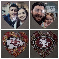 Heart Shape Puzzles, Keychains And Air Freshners 