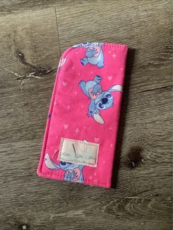 Heather Sue Sews Stitch Pink Heart Sunglasses Case 7in