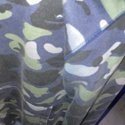 blue camo bape hoodie