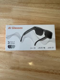AI Smart Glasses with Camera & Real-Time Translation – Brand New!