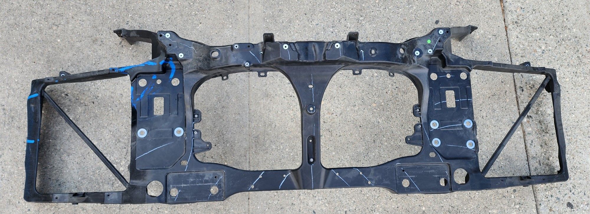 2012 2013 2014 2015 TESLA MODEL S FRONT BUMPER END CARRIER RADIATOR CORE SUPPORT