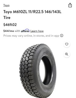 Toyo Tire 11R22.5 11 R 22.5 