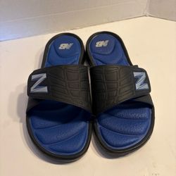 New Balance Men's Rev PLUSH20 Slide  M3059 Black/Blue Size 10