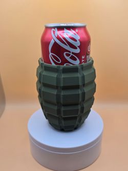 Grenade-Style Novelty Beverage Holder / 3D Printed Can Koozie