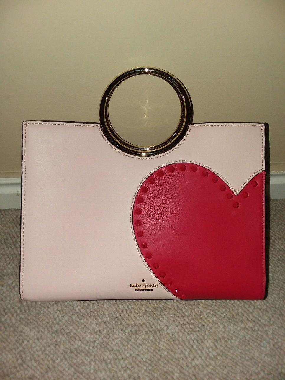 Kate Spade Studded Heart hand bag