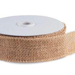 10 Yard Burlap Natural Color Fabric Ribbon Roll for Arts & Crafts 