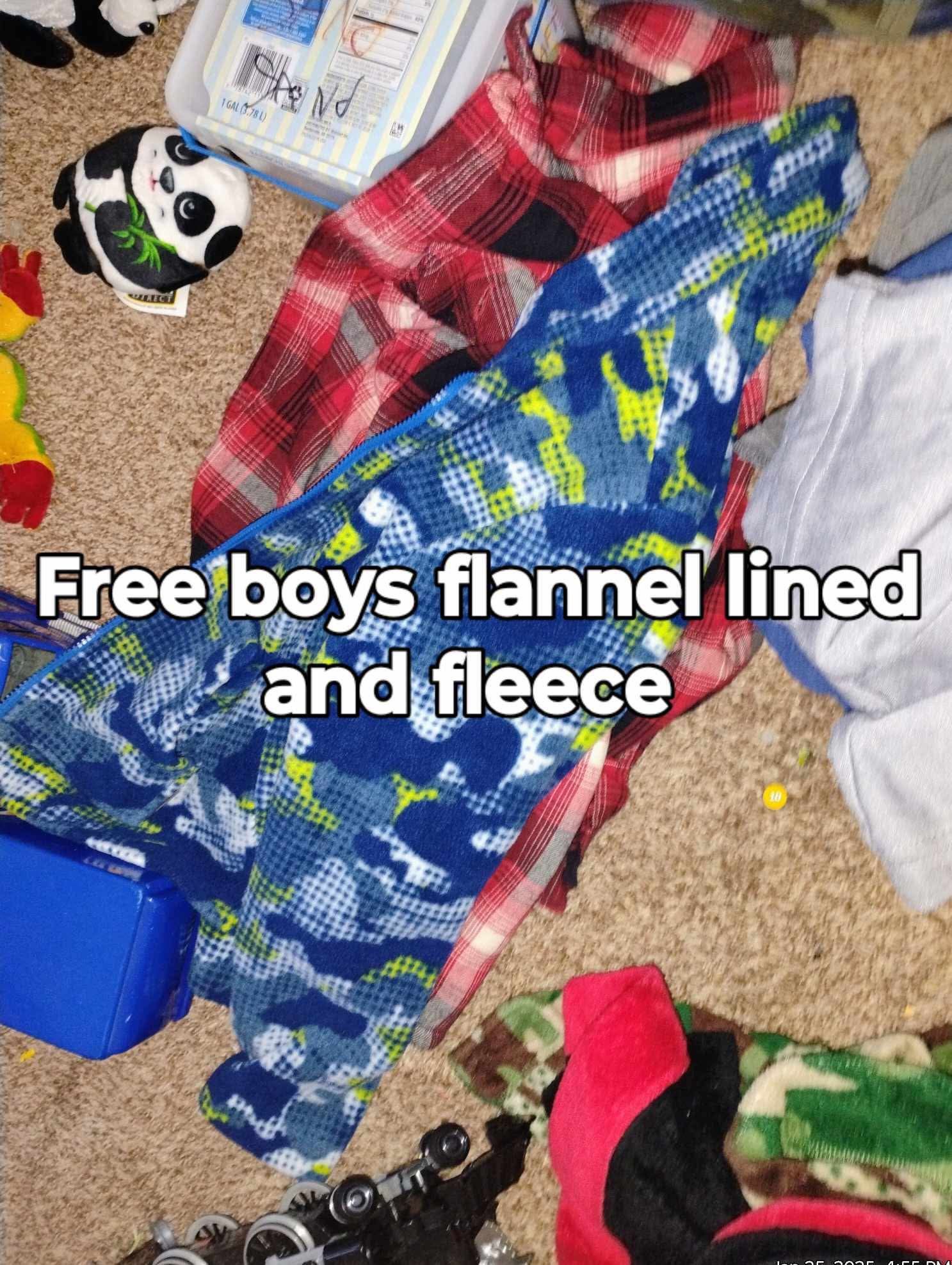 Fleece And One Flannel Sherpa Lined