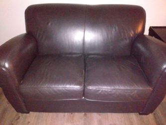 Real leather couch