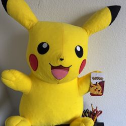 22” PIKACHU SITTING Plush Doll