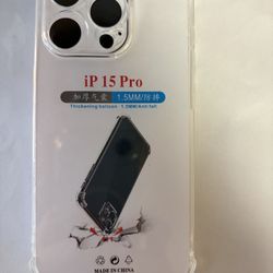 iphone15 Pro Case With Tempered Glass Protect Screen 