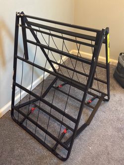Foldable Metal Bed Frame with Slats
