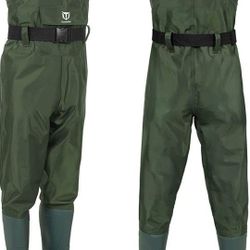 Bootfoot Waterproof Chest Waders for Fishing, Hunting, Farming & Mining (Size M9/W11)
