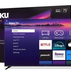 Roku 75” 4k QLED TV (2024)