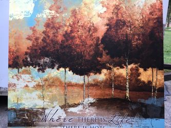 39 inch x 39 inch canvas nature inspirational picture