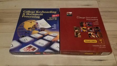 Gregg, College Keyboarding, Document processing Kit 1 & 2