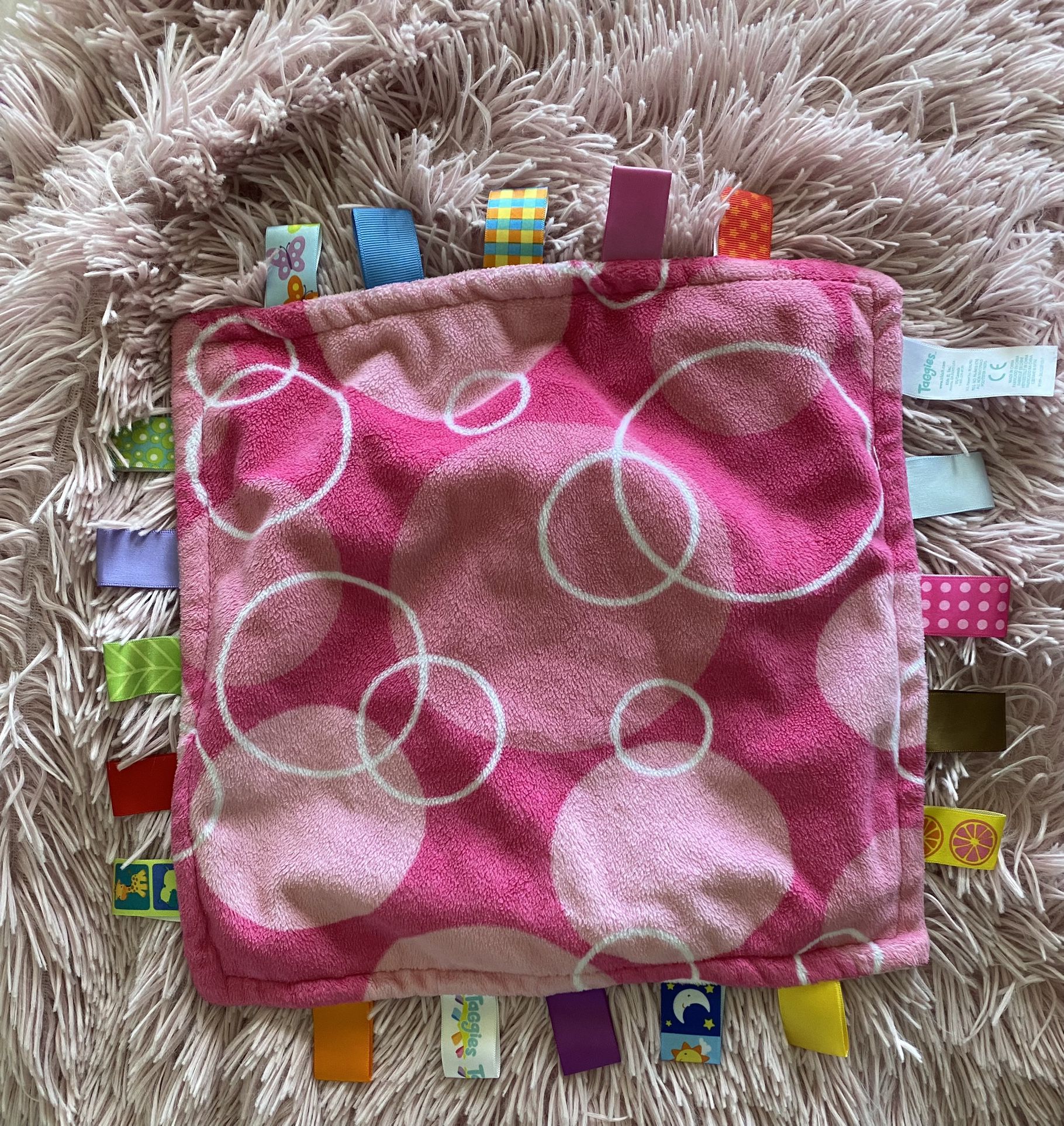 Toddler Soothing Blanket - Baby Teething Cloth Blanket - Baby Security Blanket