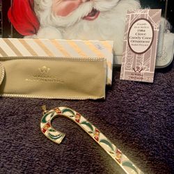 1984 Wallace Silversmith 4 1/2” Clove Collector’s Candy Cane Ornament 
