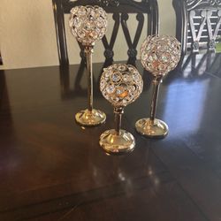 Crystal Candle Holders 