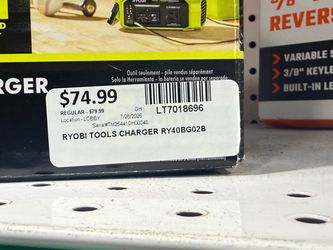 Ryobi 40V Battery Charger RY40BG02B