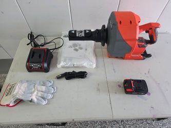 Ridgid 78053 k-46 Cordless Sink Drain Snake Auger 5/16 cable 2.5 Ah battery
