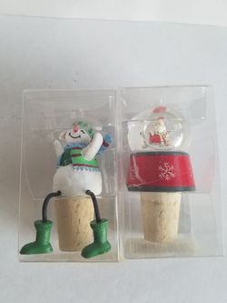 Snowman/Santa Wine Stoppers