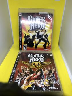 PS3 Guitar Hero World Tour & GH Aero Smith