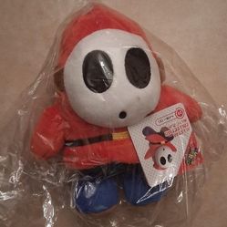 Nintendo Mario Bros. Shy Guy Plush Doll Red 7”