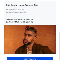 Bad Bunny Tickets Miami 