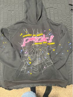 Sp5der Black P*nk! Hoodie XL