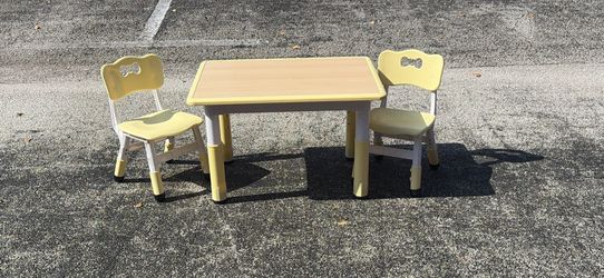 Height Adjustable Heavy Duty Plastic Kids Table
