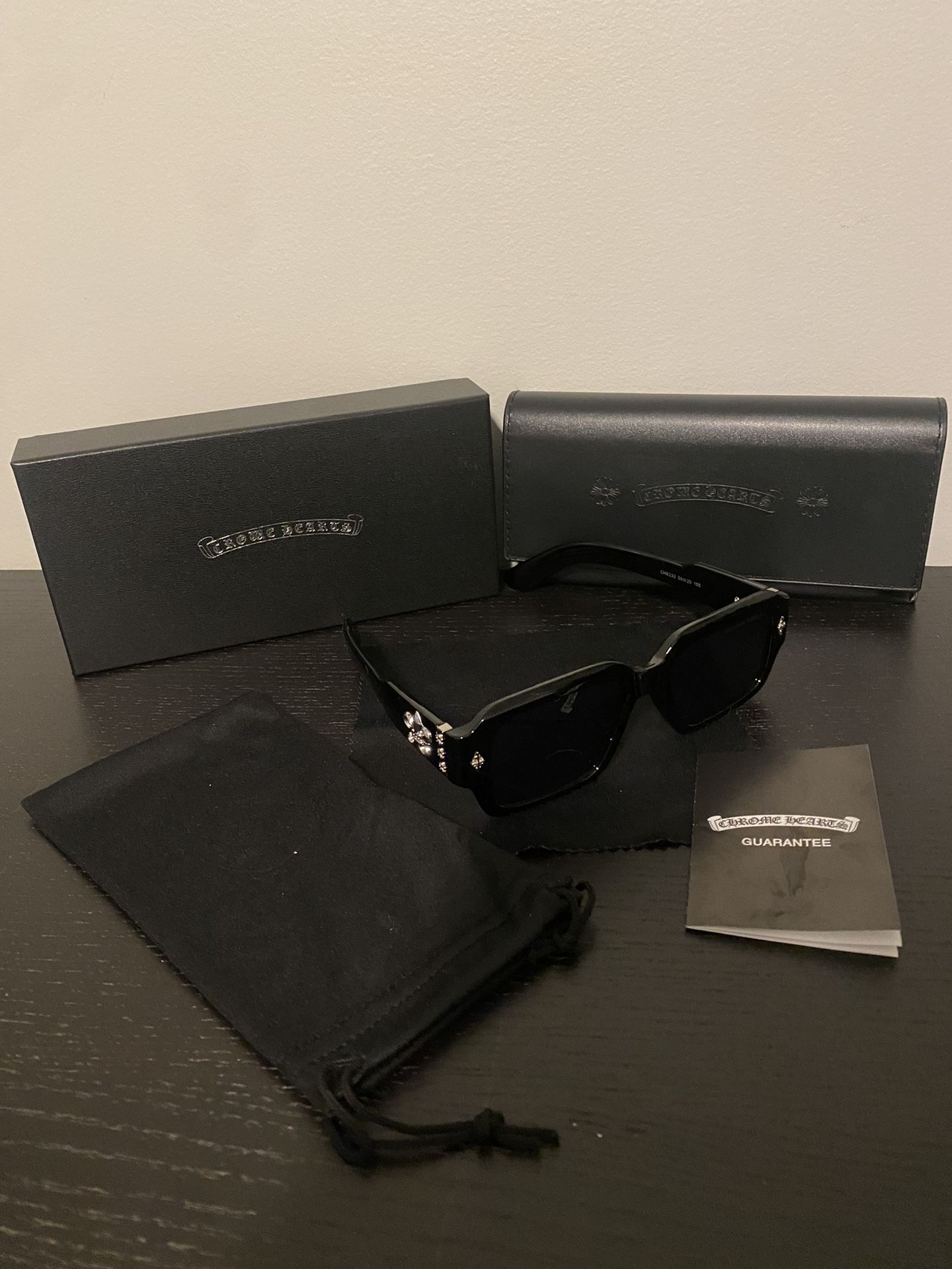 BRAND NEW Chrome Hearts Black Sunglasses