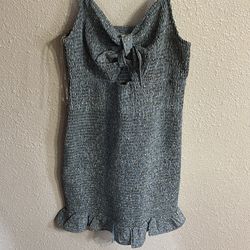 Flower ruffled short dress