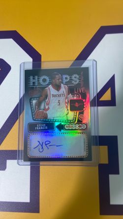 Steve Francis NBA Hoops Live Auto Card